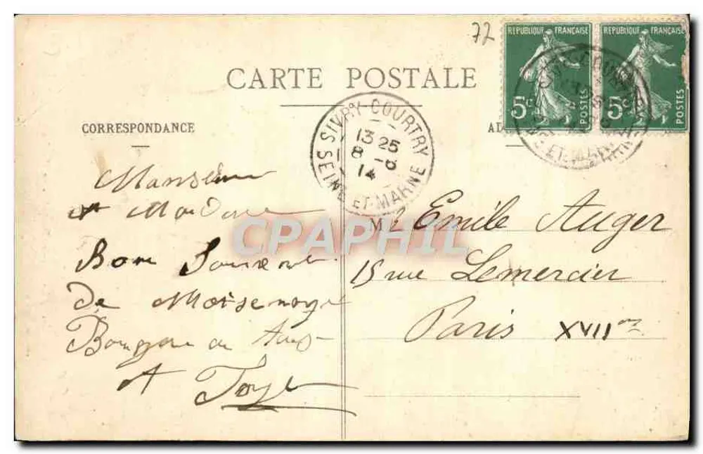 Blandy-les-Tours — O Donjon — editor Brossonnot, Melun, n°667 - Verso