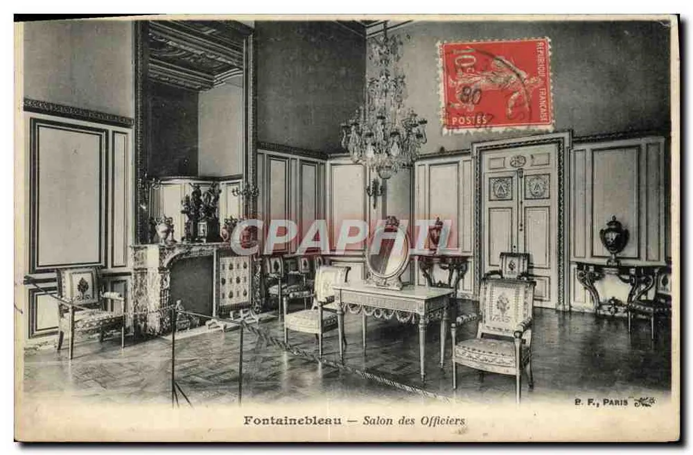 Fontainebleau — Salon des Officiers — B. F., Paris - Vorderseite