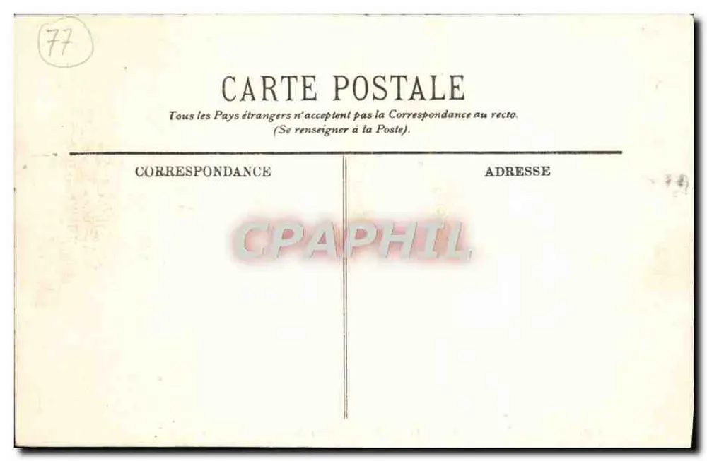 Fontainebleau — La Forêt — Rochers de Cuvier Châtillon — LL. — n° 317 - Verso