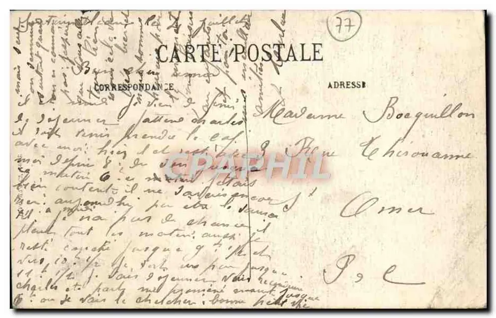 Fontainebleau — Napoléon Ier en costume du Sacre — N.G. — N° 339 - Rückseite