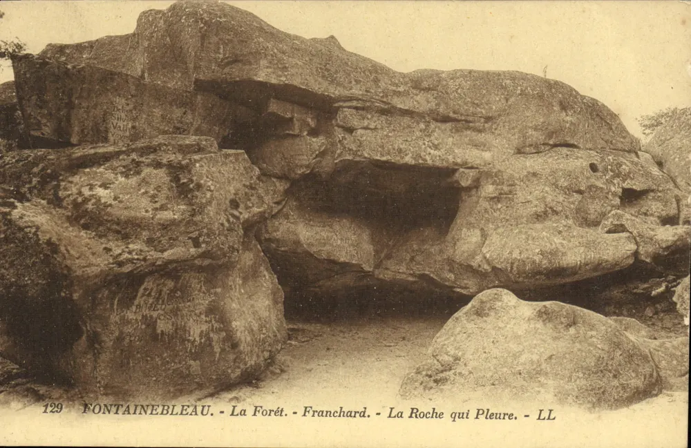Fontainebleau - Die Forêt - Franchard - Die weinende Felsen - LL - Vorderseite