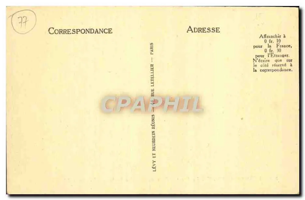 Fontainebleau - Die Forêt - Franchard - Die weinende Felsen - LL - Rückseite