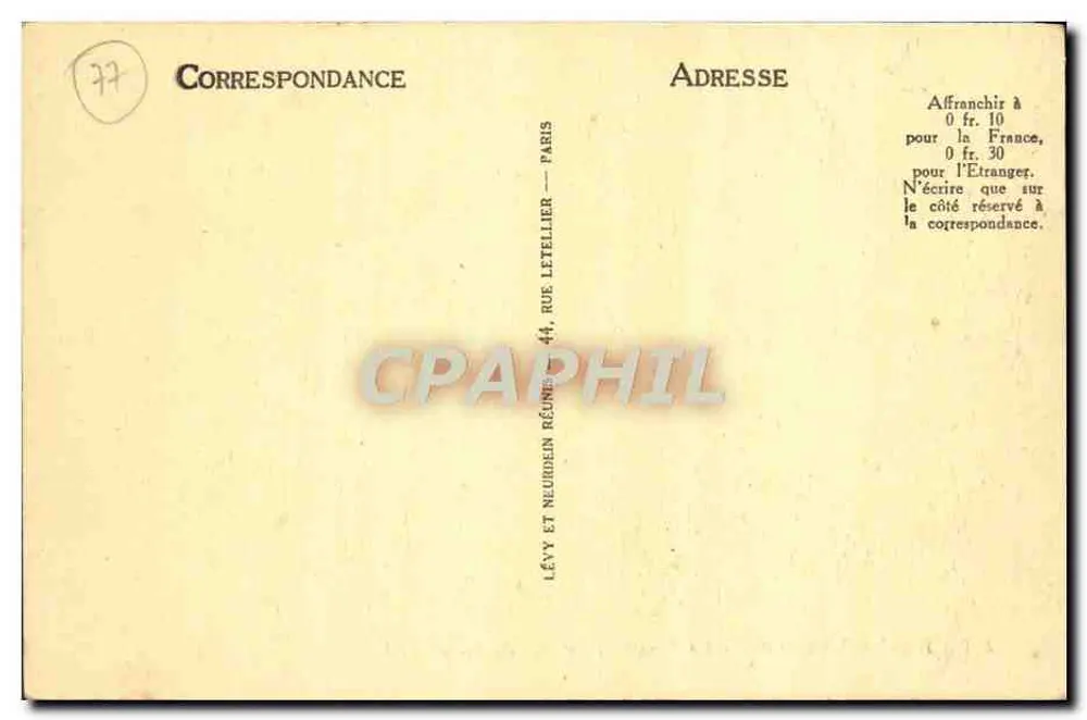 Fontainebleau — La Forêt — La Gorge du Loup — LL - Verso