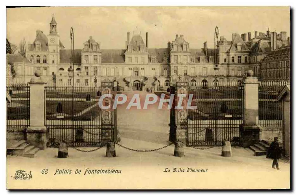 Palast von Fontainebleau — Das Ehrentor — Verlag unbekannt, Nr. 68 - Vorderseite