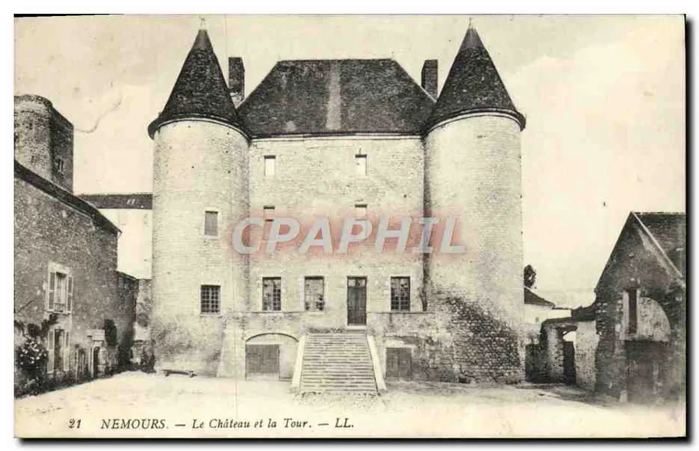 Nemours — El Castillo y la Torre — LL. — N°21 - Anverso