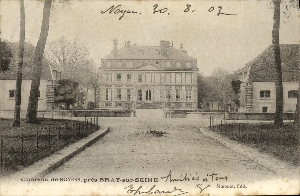 Schloss NOYENS, in der Nähe von BRAY-sur-SEINE — Simonet, Verlag - Vorderseite