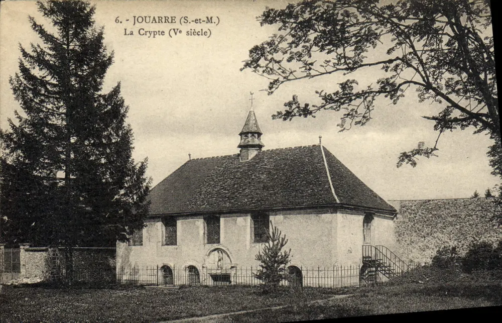 Jouarre (S.-et-M.) — A Cripta (século V) — Bourgogne Frères, Château-Thierry - Frente