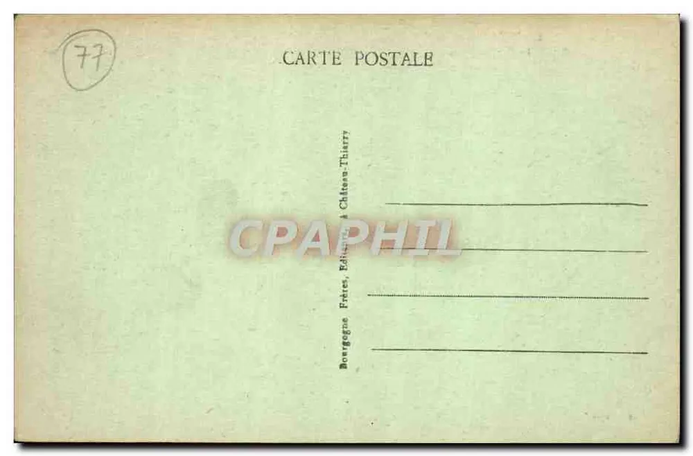 Jouarre (S.-et-M.) — A Cripta (século V) — Bourgogne Frères, Château-Thierry - Verso