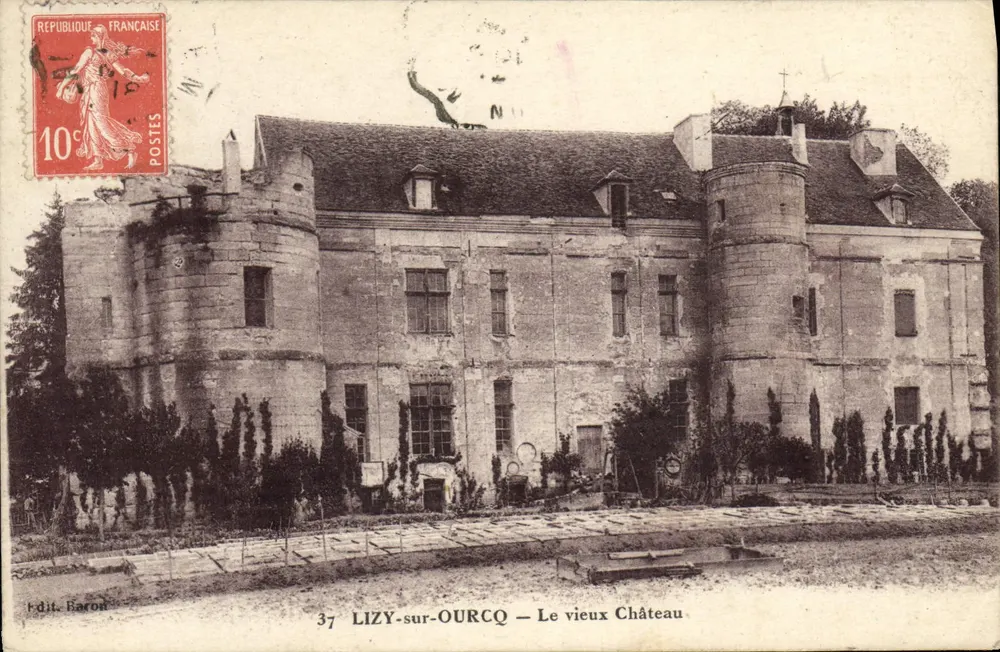 LIZY-sur-OURCQ — Ansicht des alten Schlosses — Verlag Baron - Vorderseite