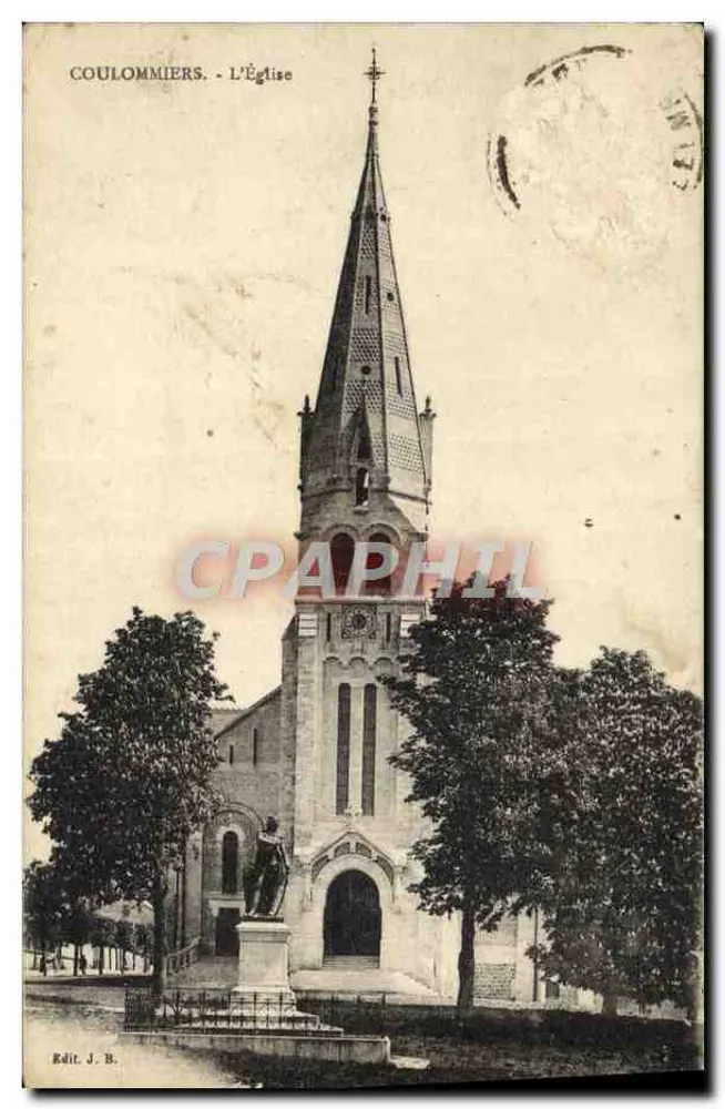 Coulommiers - L'Église — éditeur J. B. - Frente