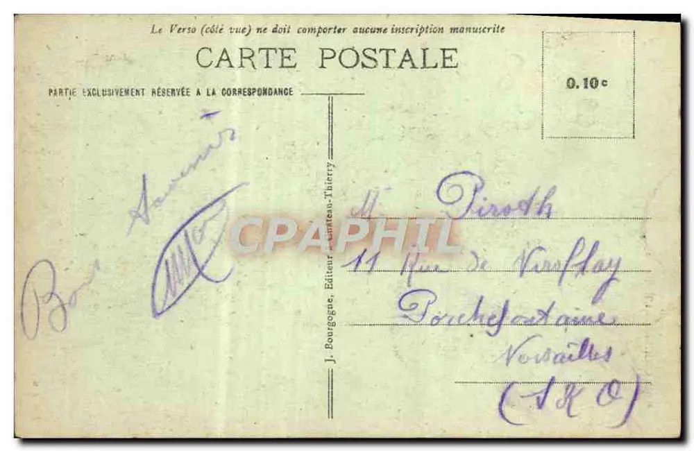 Coulommiers - L'Église — éditeur J. B. - Verso