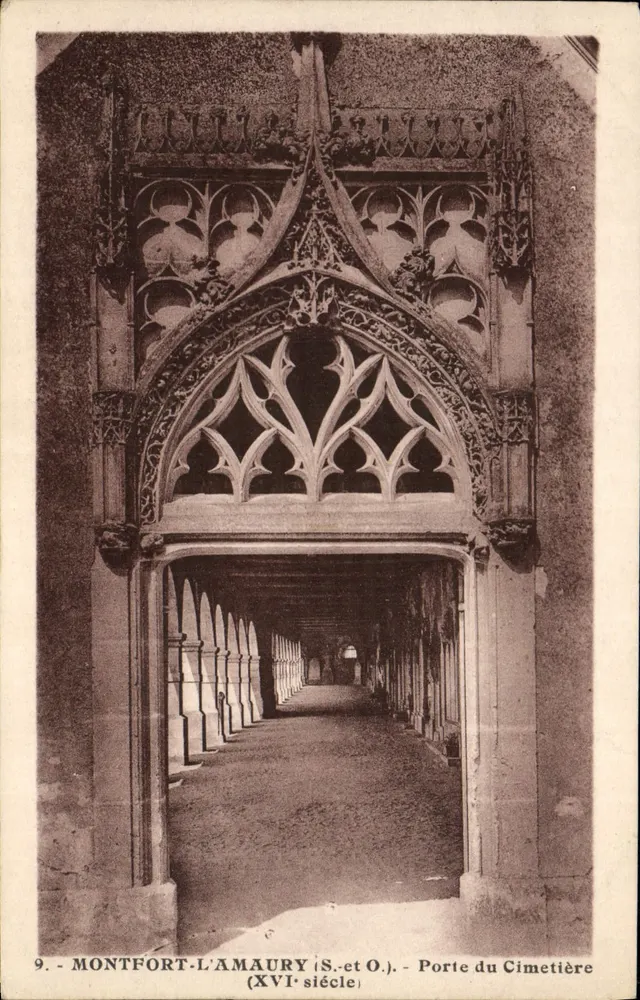 Montfort-l'Amaury (S.-et-O.) - Tor zur Kirche (16. Jahrhundert) - Vorderseite