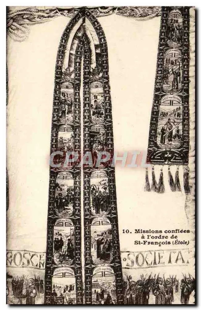 Missionen an das Ordens der hl. Franziskus (Scapular) übertragen — Gesellschaft des hl. Franziskus — Nr. 10 - Vorderseite