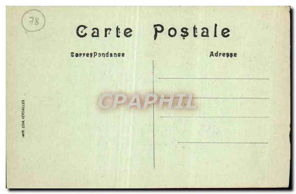 Versalles — Palacio del Gran Trianón — Editor E.D.M. Versalles, n°77 - Reverso