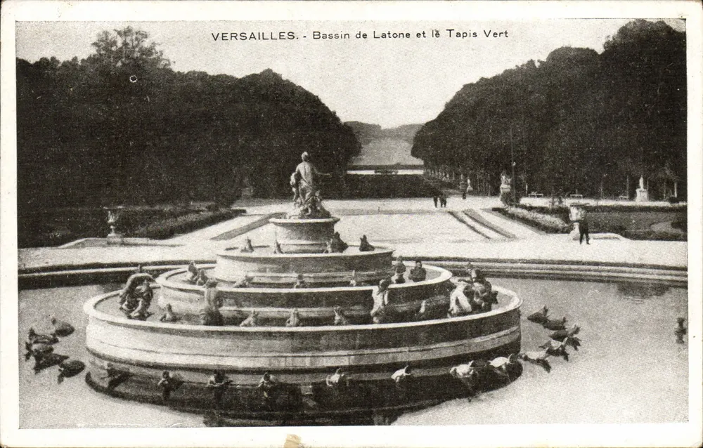 Versailles - Bassin de Latone und der Tapis Vert — A. Cosse, Verlag - Vorderseite