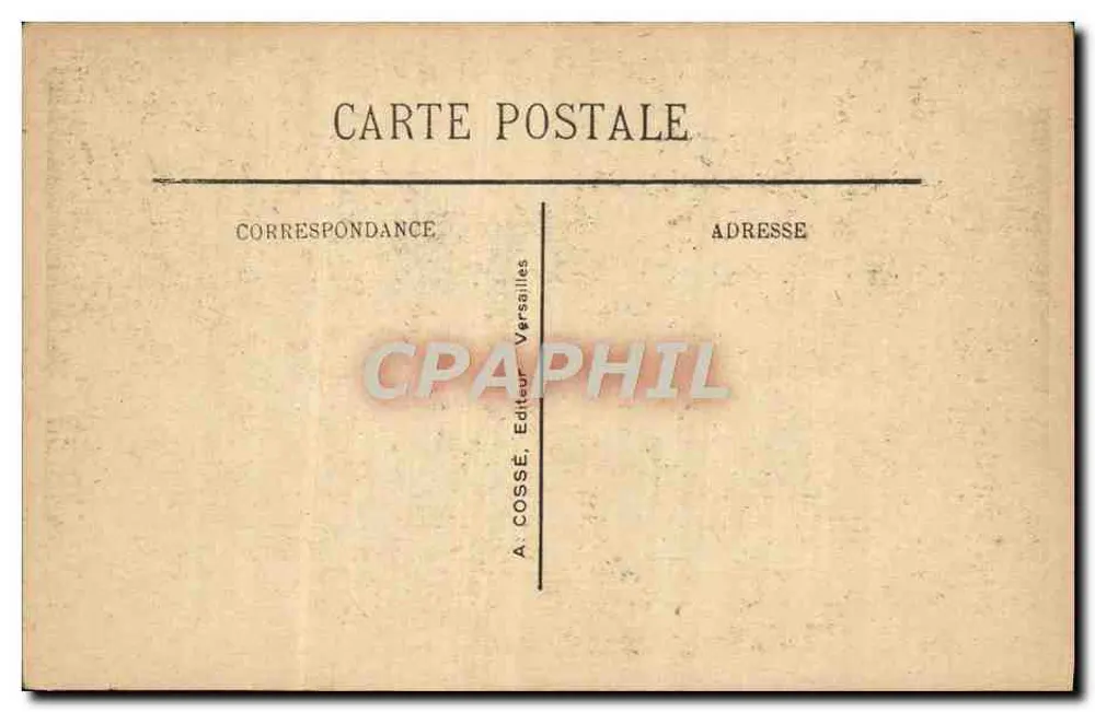 Versailles - Bassin de Latone und der Tapis Vert — A. Cosse, Verlag - Rückseite