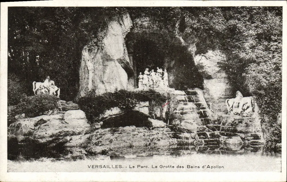 Versailles - Der Park. Die Grotte der Apollon-Bäder — Verlag A. Cossé - Vorderseite