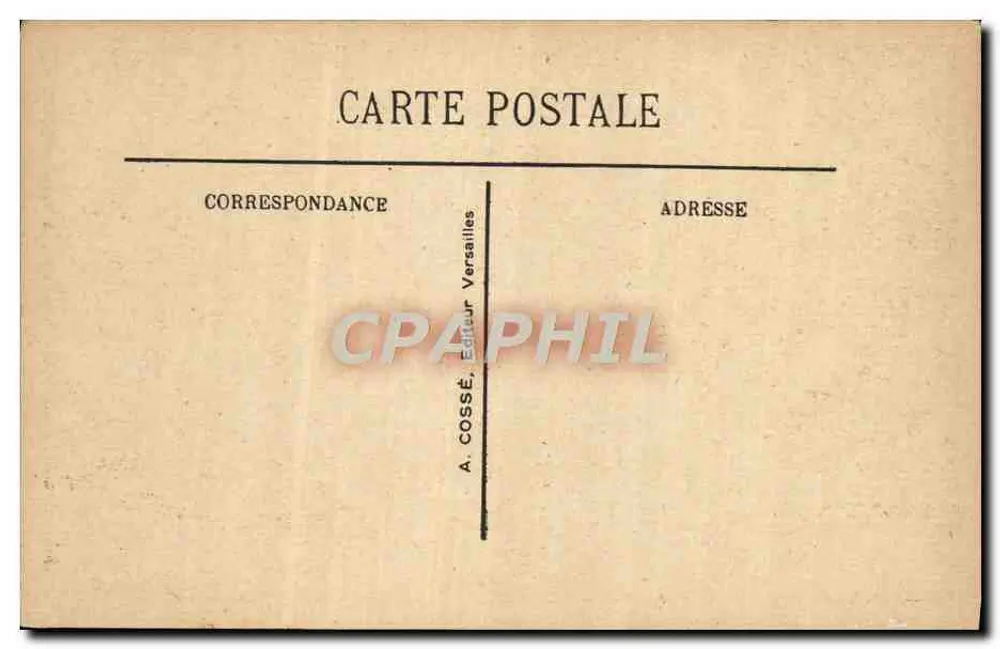 Versailles - Allée royale et Bassin d'Apollon — A. Cossé, Versailles - Verso