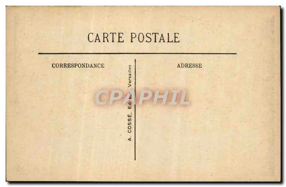 Versailles - Hameau de Marie-Antoinette — A. Cossé, Versailles - Rückseite