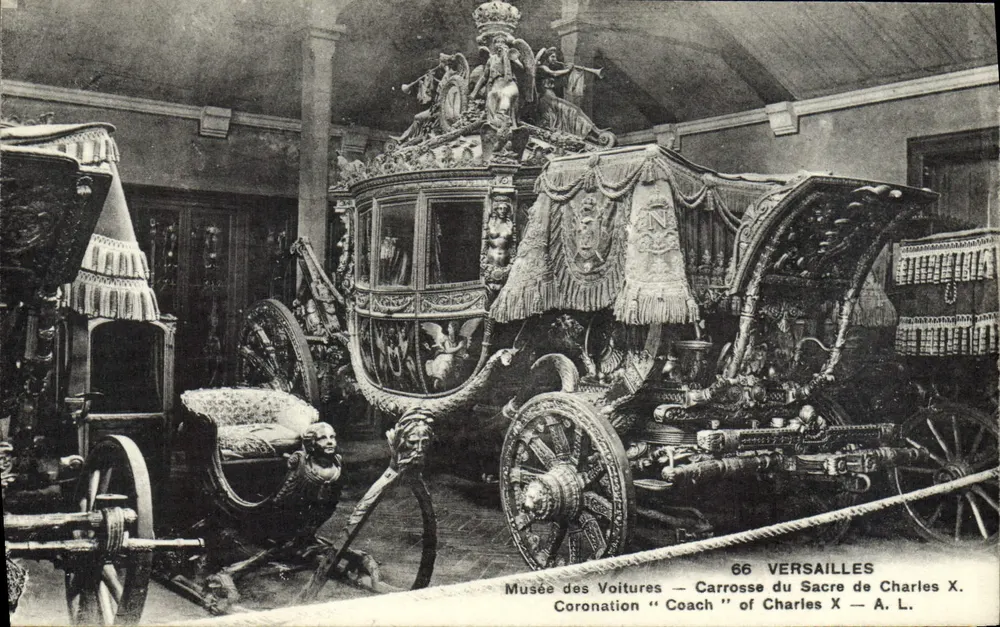 Carrosse du Sacre de Charles X — Musée des Voitures, Versailles — A. L. n° 66 - Recto