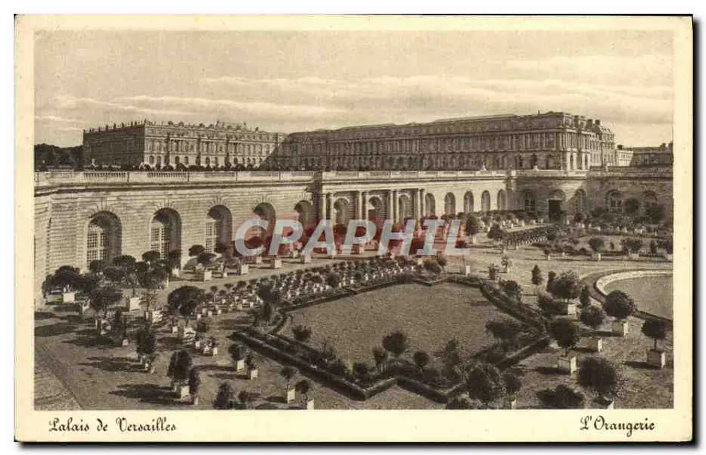 Lalais de Versailles — A Orangerie — editor não identificado - Frente