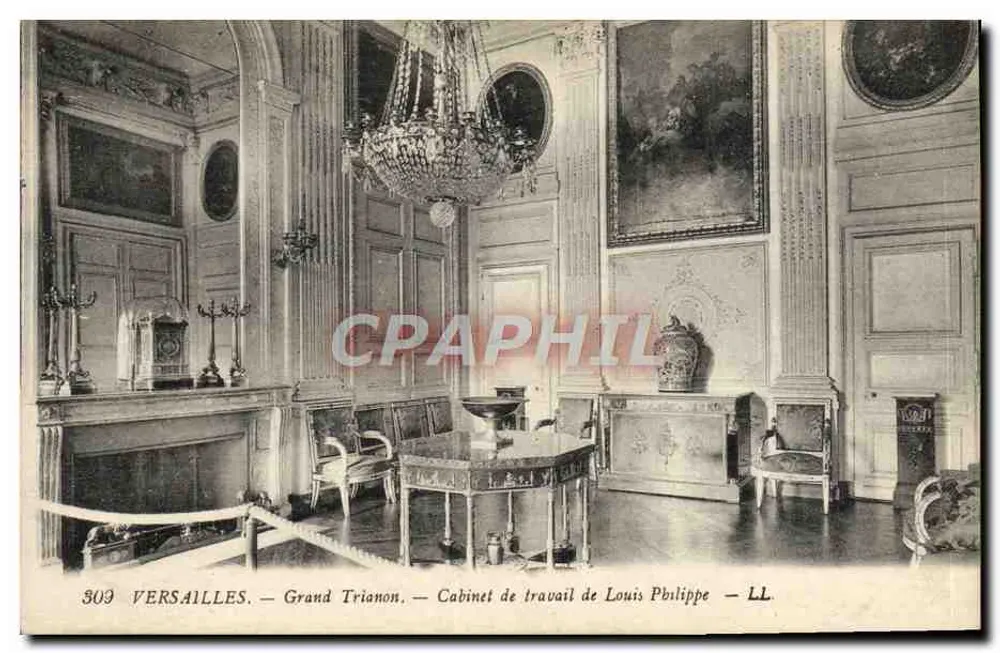 Versailles — Grand Trianon — Arbeitszimmer von Louis Philippe — LL - Vorderseite