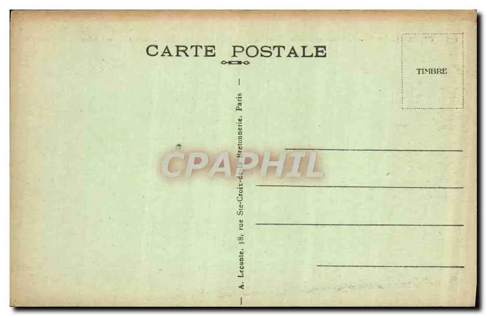 Versailles - Palais du Grand Trianon - Le Péristyle — A. L. édition, n° 138 - Verso