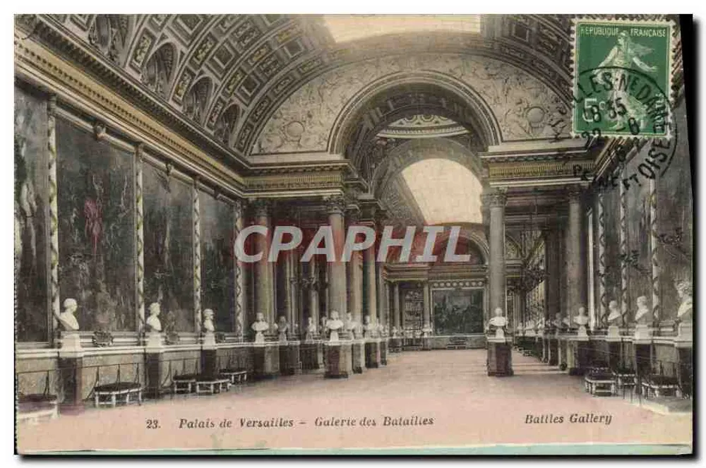 Schloss Versailles — Galerie der Schlachten — Verlag nicht sichtbar, Seriennummer 23 - Vorderseite
