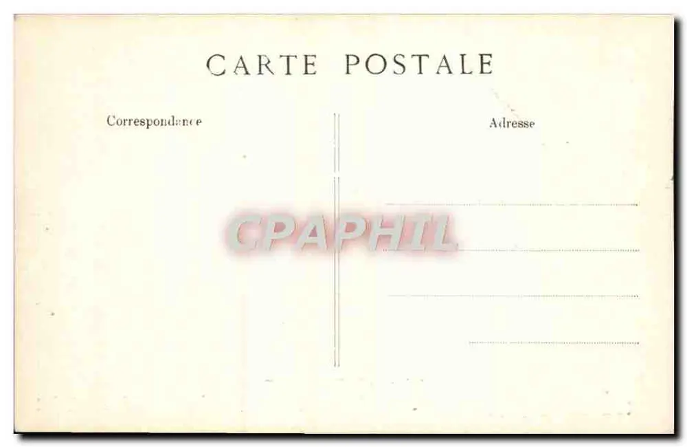 Castelo de Rambouillet — vista do castelo com texto descritivo — Editor E.P.D. n° 123 - Verso