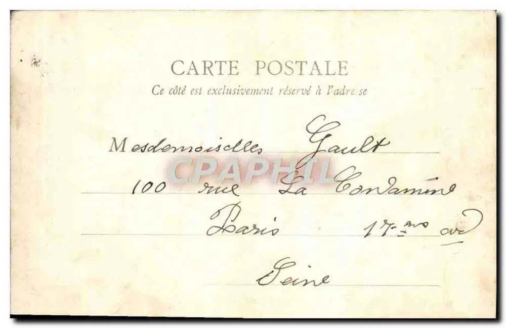 Castelo de Rambouillet — Entrada — B.F. Paris - Verso
