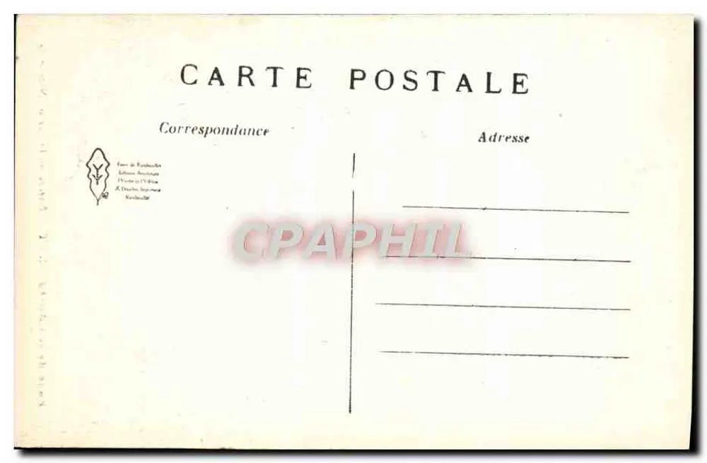 Parc de RAMBOUILLET — Entrée de la Ferme Nationale — éditeur Delacroix & Cie, n° 2087 - Verso