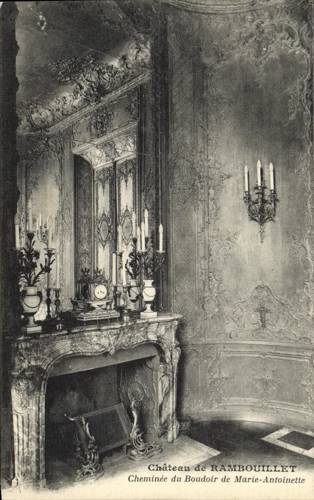 Schloss Rambouillet — Kamin des Boudoirs von Marie-Antoinette — Verlag: Fonds de Rambouillet - Vorderseite