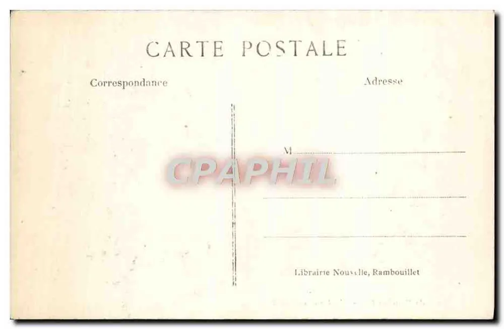 Park von Rambouillet — Die Zypressenallee — Librairie Nouvelle, Rambouillet - Rückseite