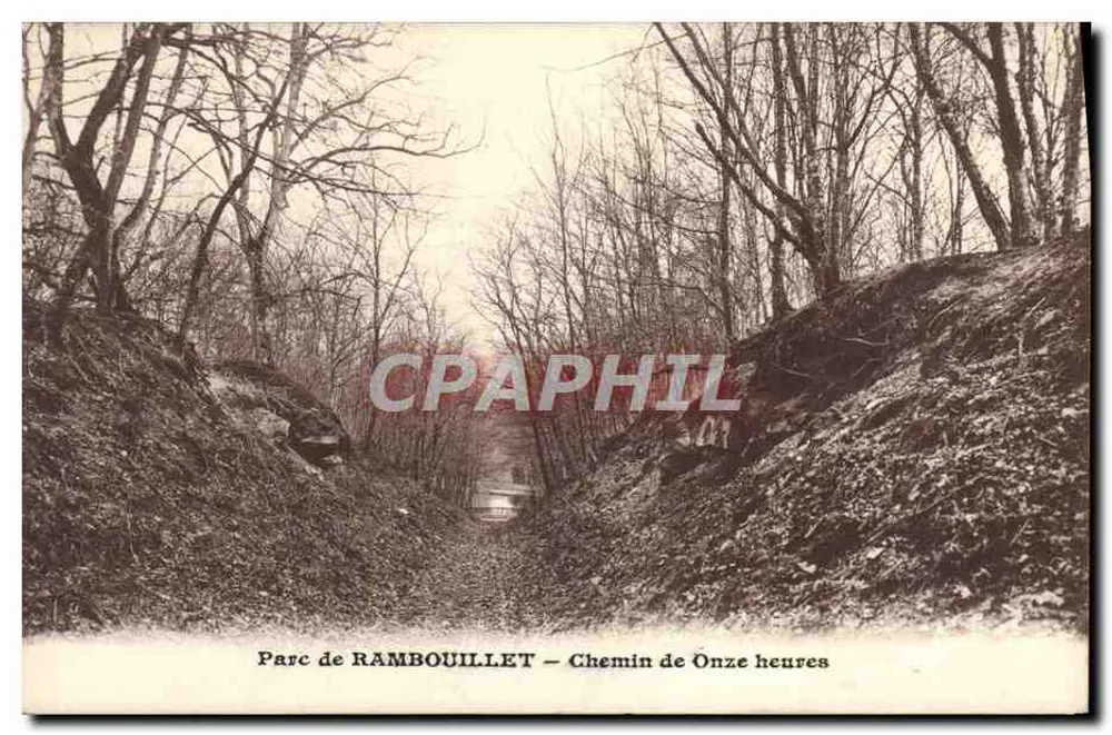 Parque de RAMBOUILLET — Caminho das Onze Horas — Edições Artisanat (Paris) n° 127 - Frente