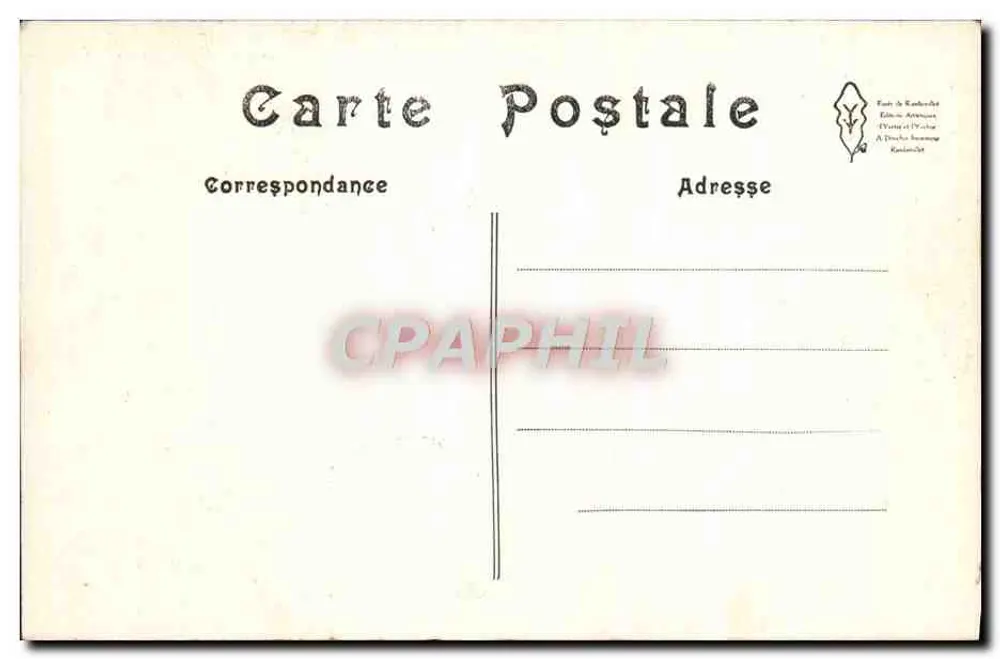 Parque de RAMBOUILLET — Caminho das Onze Horas — Edições Artisanat (Paris) n° 127 - Verso