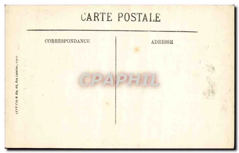 Rambouillet — Der Park — Das Schloss von der Insel der Hühner gesehen — Edition Librairie Nouvelle - Rückseite