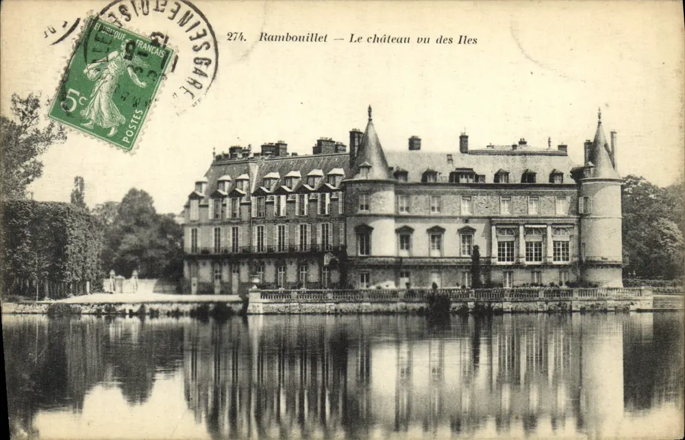 Rambouillet — O castelo visto das Ilhas — Livraria Nova - Frente