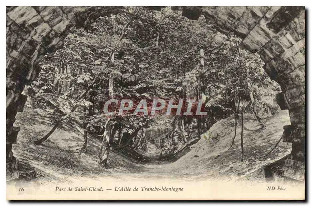 Parque de Saint-Cloud — A Trilha de Tranche-Montagne — ND Photo - Frente