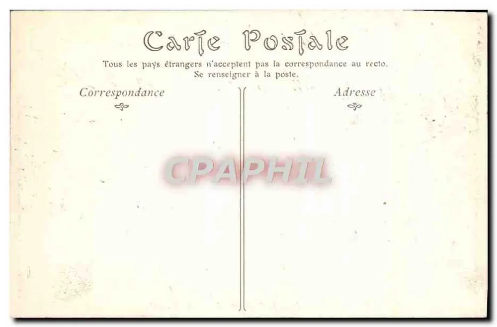 Parque de Saint-Cloud — O Parterre e a Avenida do Fer-à-Cheval — editor não identificado, n° de série 60 - Verso