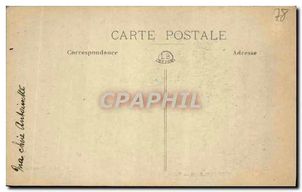Versailles — Petit Trianon — Käsefabrik von Marie-Antoinette — Ch. Macé, Versailles - Rückseite