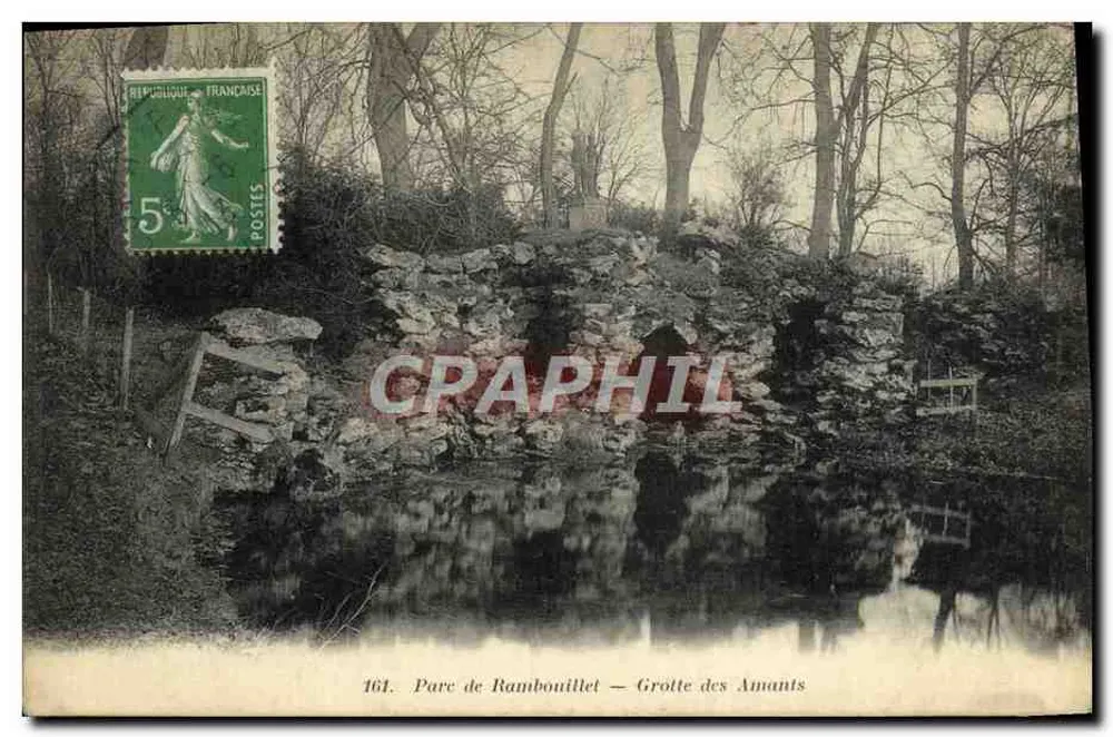 Parque de Rambouillet — Gruta dos Amantes — Librairie Nouvelle, Rambouillet - Frente
