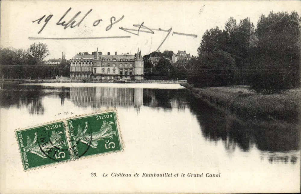Das Schloss Rambouillet und der Grand Canal — 26. — Librairie Nouvelle, Rambouillet - Vorderseite