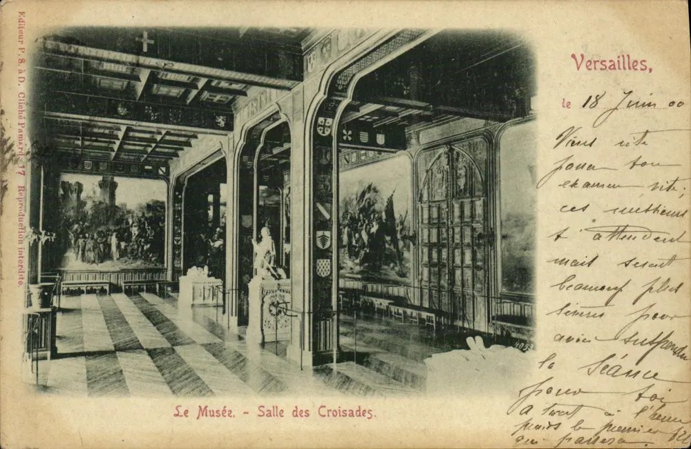 Versailles - O Museu. - Sala das Cruzadas — Kaliour P. S. à D. Chilid. Paris - 17 - Frente
