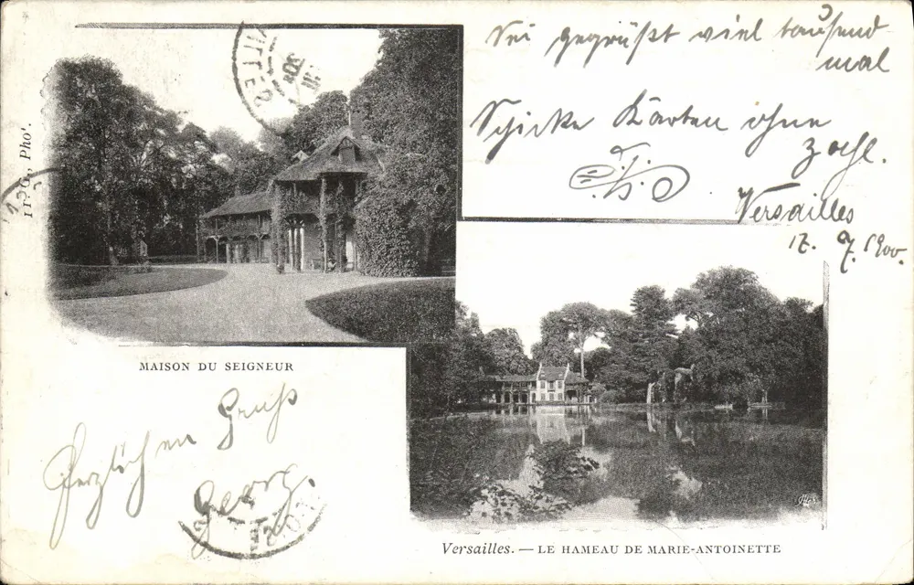 Versailles — Das Herrenhaus und das Dorf der Marie-Antoinette — Georges Grups - Vorderseite