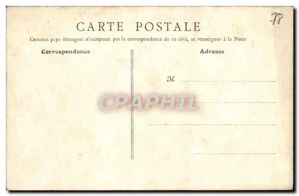 Castelo de Villette — Ao redor de Meulan — Condécourt — Edit. J. Klein, Meulan - Verso