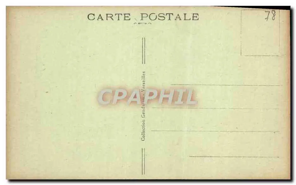 Versailles — Petit Trianon — Königinnenhaus — E. G. - Rückseite