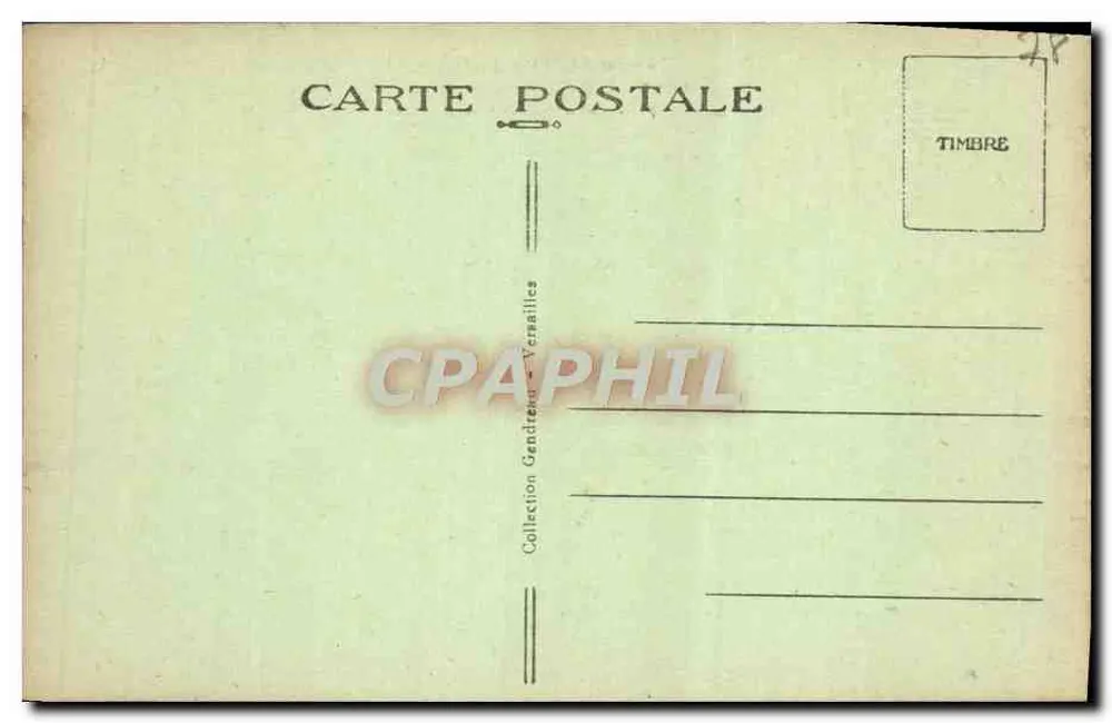 Park von VERSAILLES — Der Bassin d'Apollon und der Tapis Vert — E. G. - Rückseite
