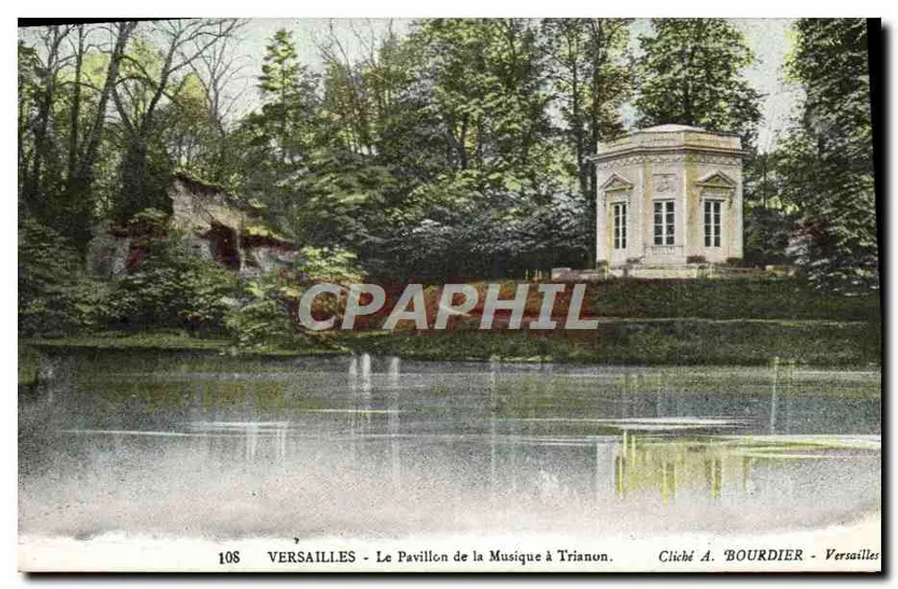 Versailles - Das Musikpavillon in Trianon — Foto von A. BOURDIER - Versailles, n° 108 - Vorderseite