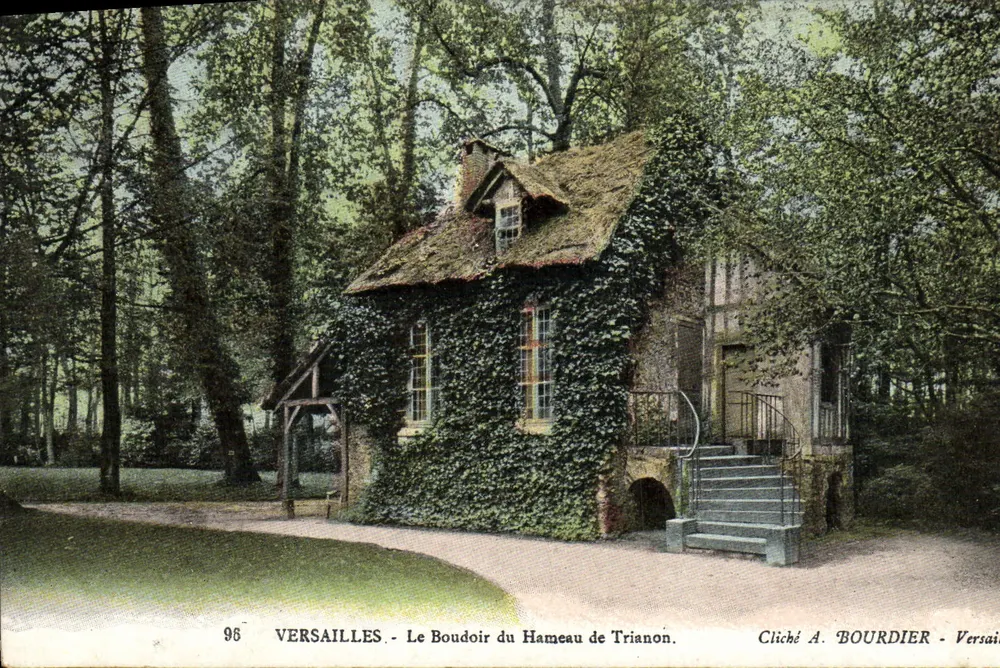 Versailles - Das Boudoir des Hameles Trianon — Cliché A. Bourdier - Vorderseite