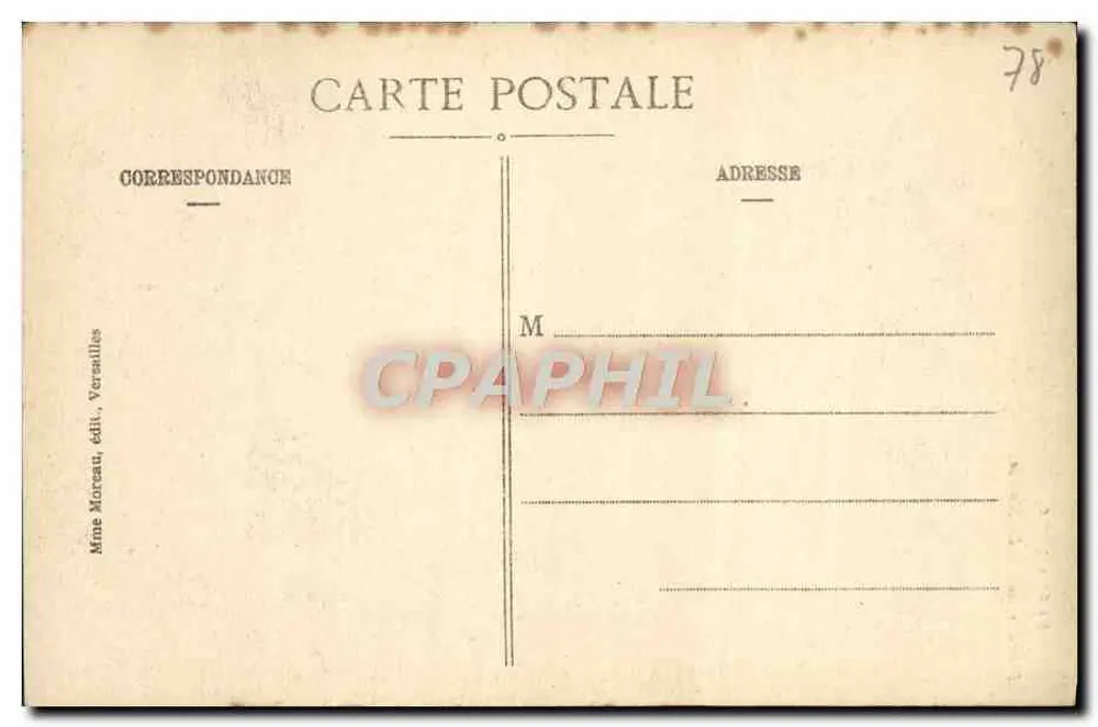 Versalhes. Petit-Trianon - A Moinha - Verso